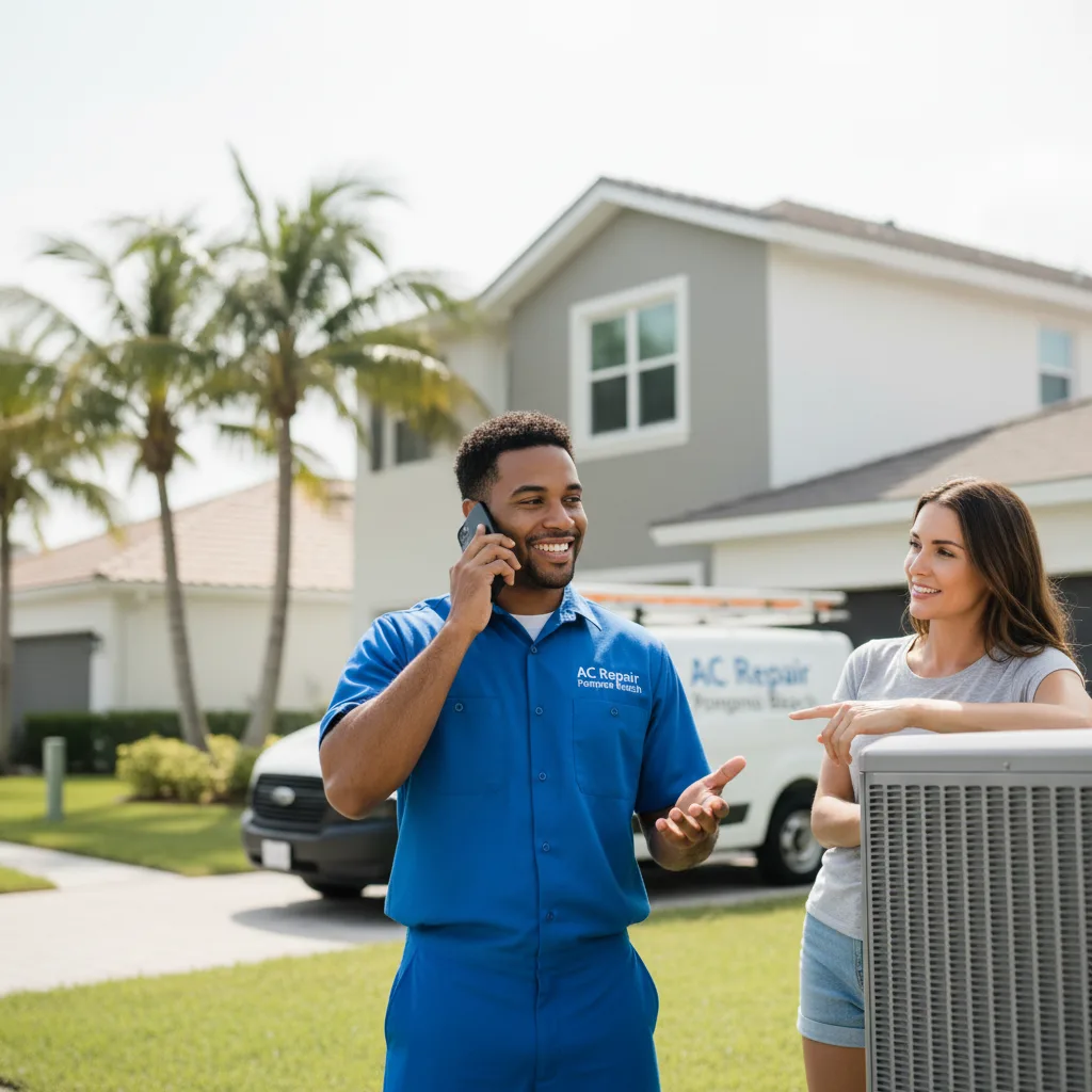 AC Repair Pompano Beach customer support in Boca Raton